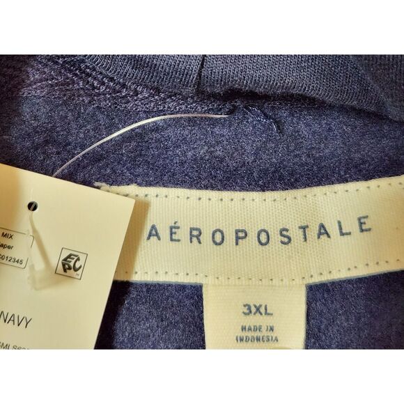Aeropostale Pullover Hoodie – Men’s 3XL, Dark Blue, Logo Graphic, NWT - Picture 7 of 8
